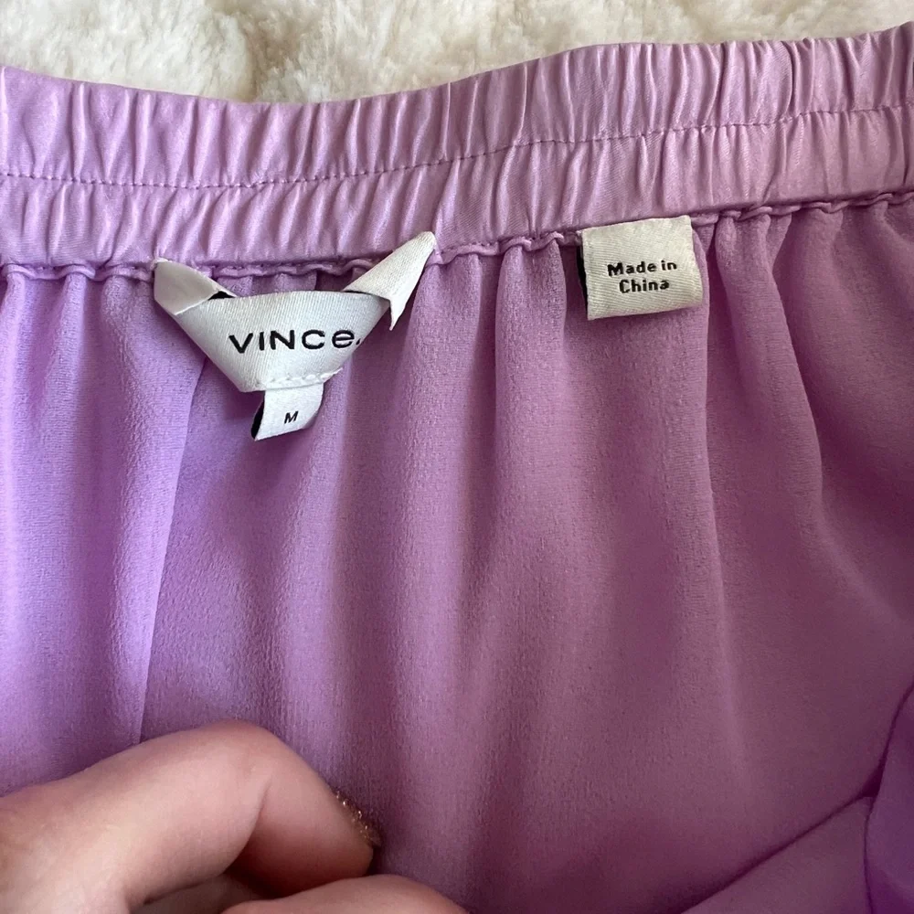 Vince Silk Lavender Circle Skirt - Picture 2 of 7